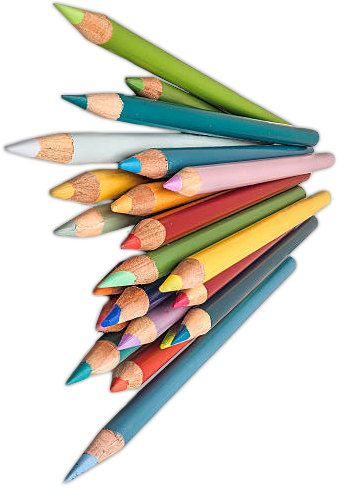 Cluster of Colored Pencils