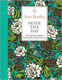 Vera Bradley Seize the Day Coloring Book Pattern Portfolio