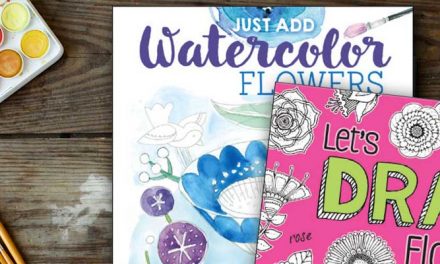 Drawing Watercoloring and Hand-lettering Books