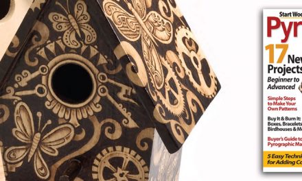 Wood Burning a Butterfly Birdhouse