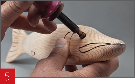 Wood Carving a Fish - Step 05