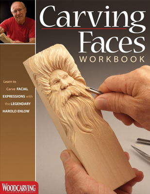 Carving Faces Workbook by Harold Enlow