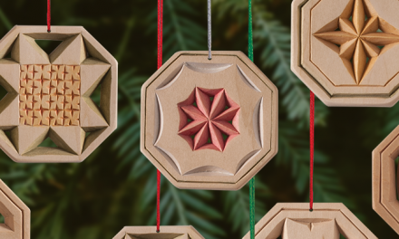 Chip Carved See-Through Ornaments