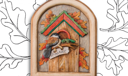 Free Wood Carving Design: Fall Birdhouse Pattern