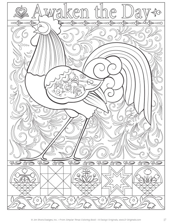Simpler Time Coloring Book Page 35