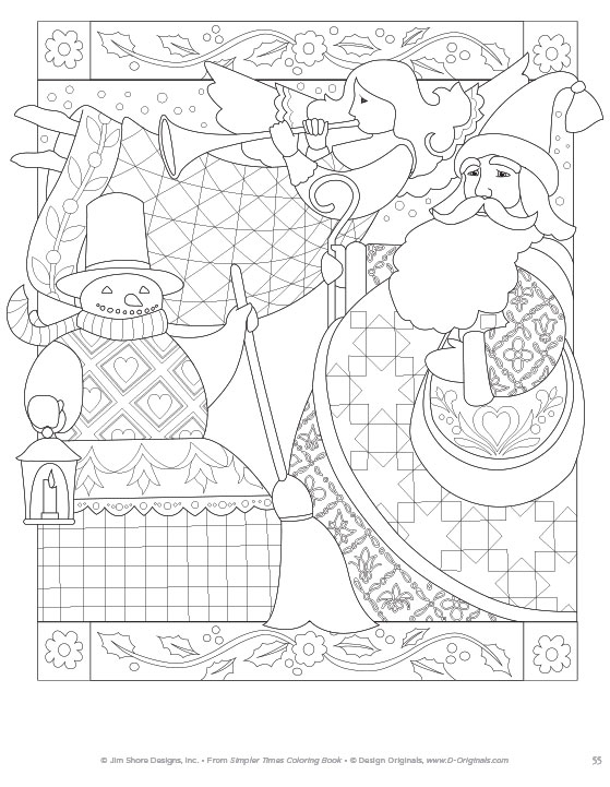 Simpler Time Coloring Book Page 55