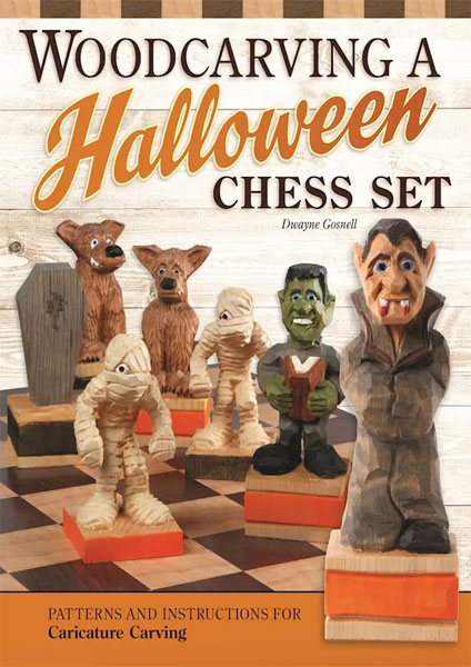 Woodcarving a Halloween Chess Set by Dwayne Gosnell