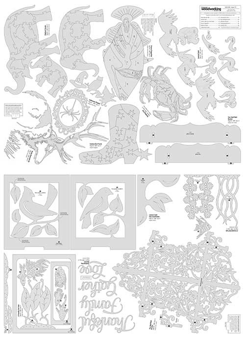 Full Size Scroll Saw Patterns in Every Issue