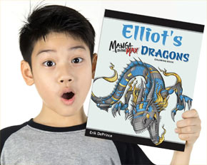 Personalized Manga to the Max Dragons Coloring Book