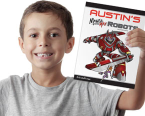 Personalized Manga to the Max Robots Coloring Book