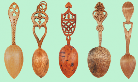 Free Romantic Spoon Carving Pattern