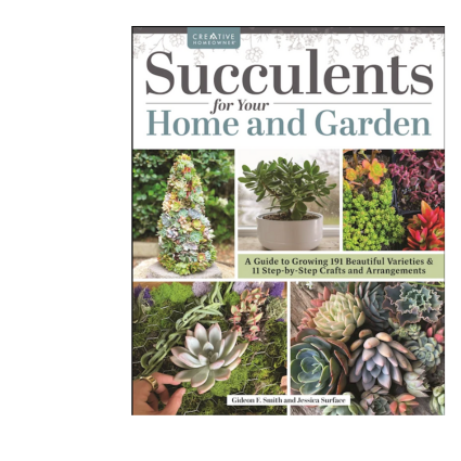 Succulent garden with greenery book